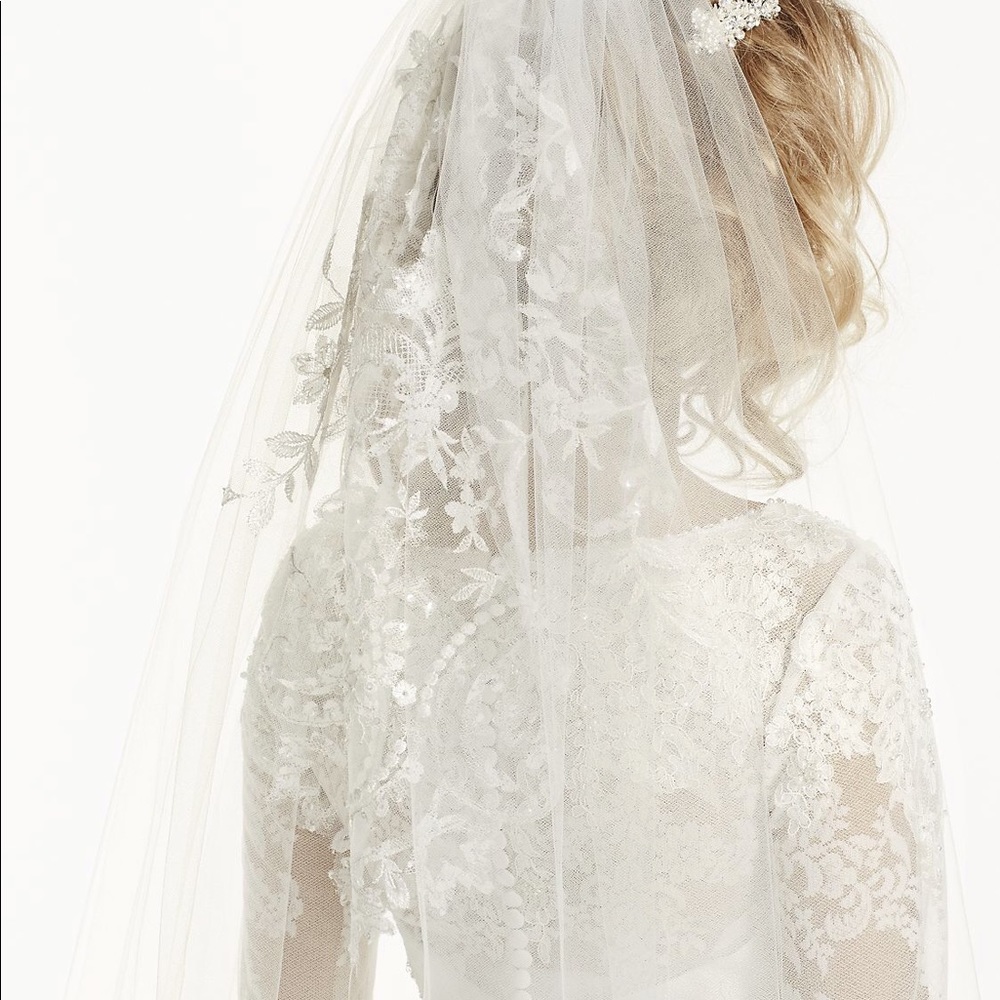 David’s Bridal Embroidered Cathedral Veil